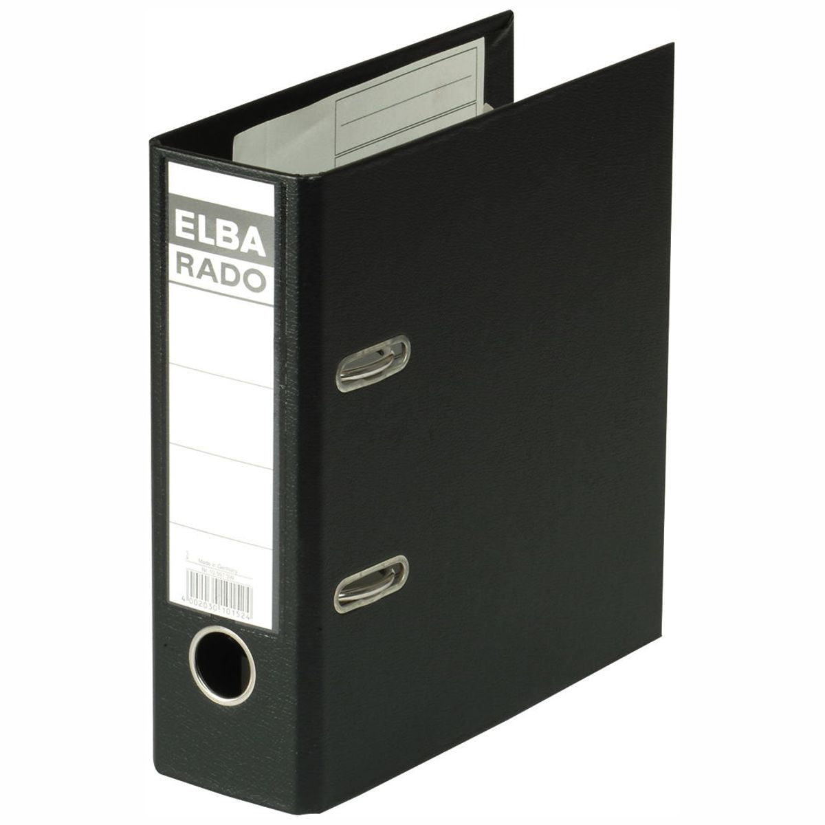 ELBA Ordner 10597 rado plast PVC A5 hoch 75mm schwarz