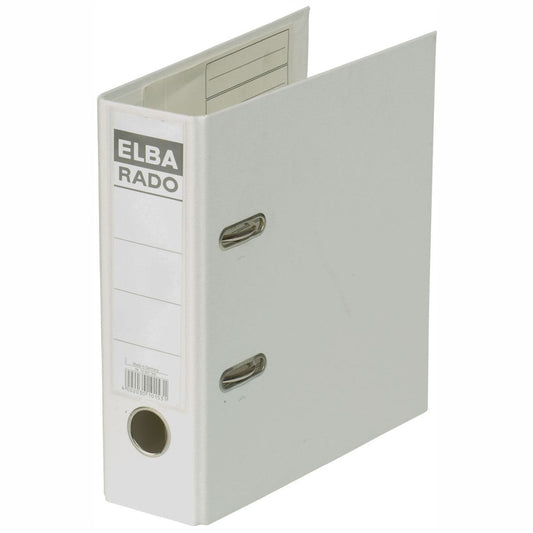ELBA Ordner 10597 rado plast PVC A5 hoch 75mm weiß