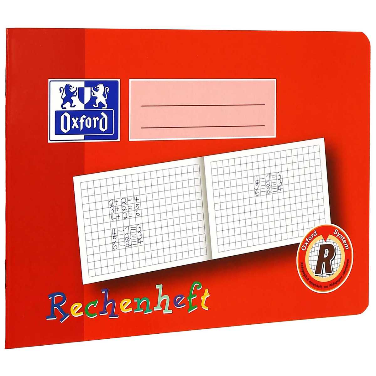 OXFORD / LANDRE Rechenheft / Zahlenheft A5 R quer kariert 16 Blatt