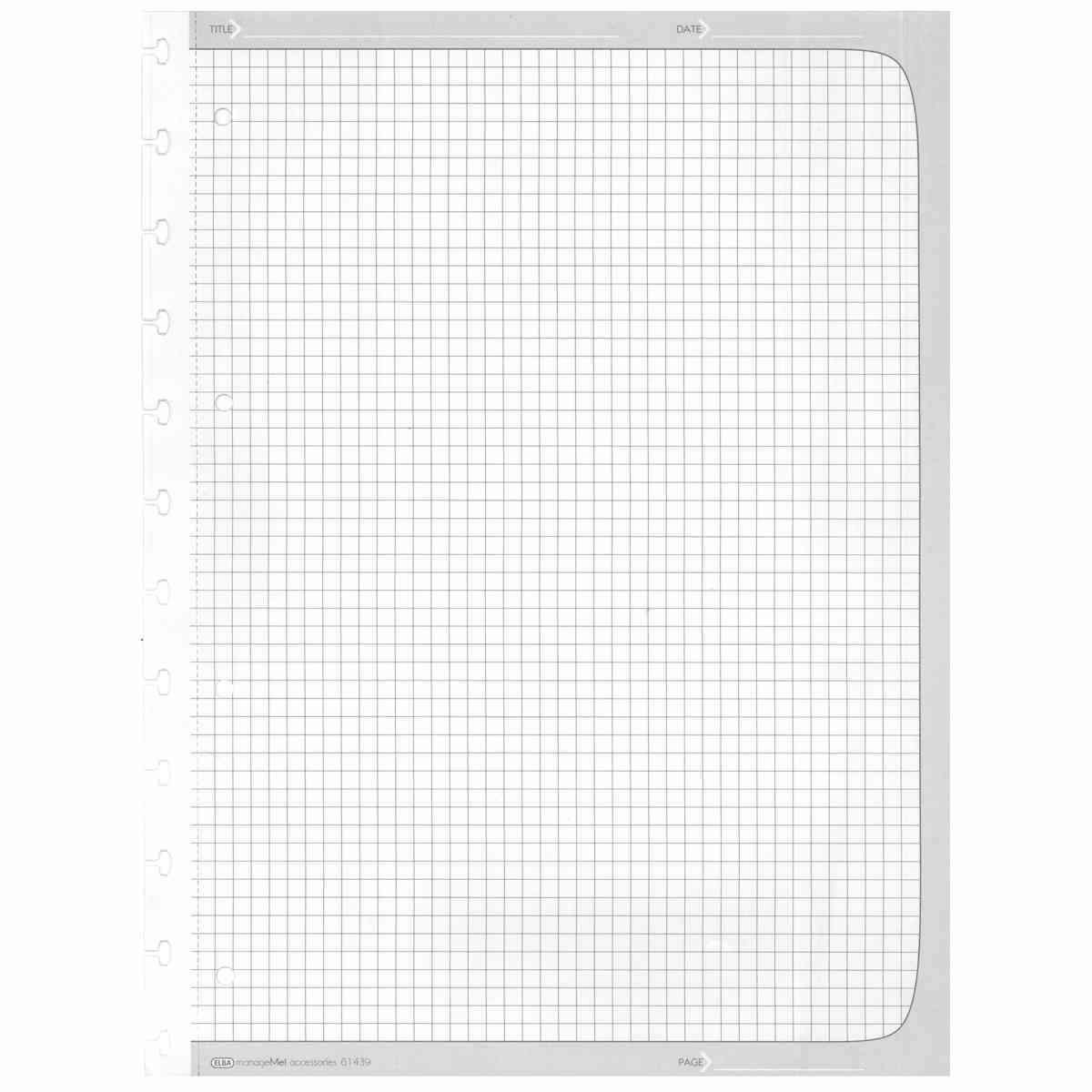 ELBA manageMe! Einlageblätter Papier A4 kariert 60 Blatt