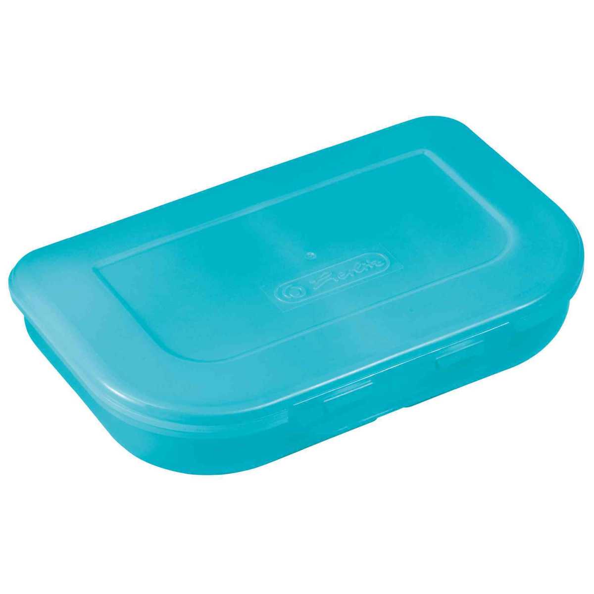 HERLITZ Brotdose türkis 23 x 15,5 x 4cm 2-teilig *weichmacherfrei*