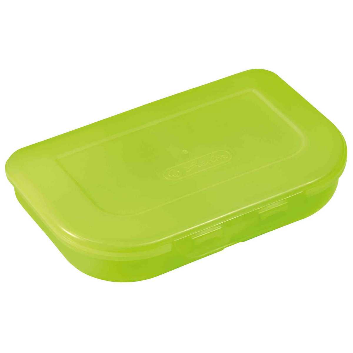 HERLITZ Brotdose grün 23 x 15,5 x 4cm 2-teilig *weichmacherfrei*