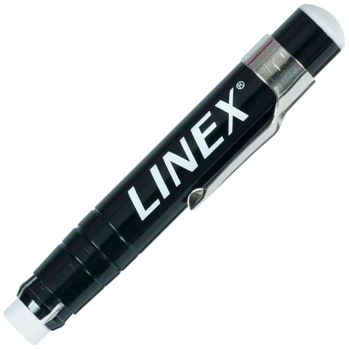 LINEX Kreidehalter bis 10mm Kunststoff schwarz mit Metall-Clip