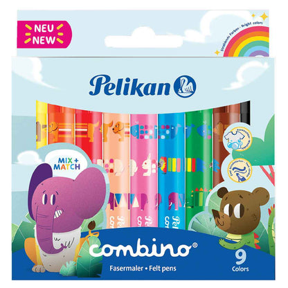 PELIKAN Fasermaler Combino super411/9 extra dick 9 Farben