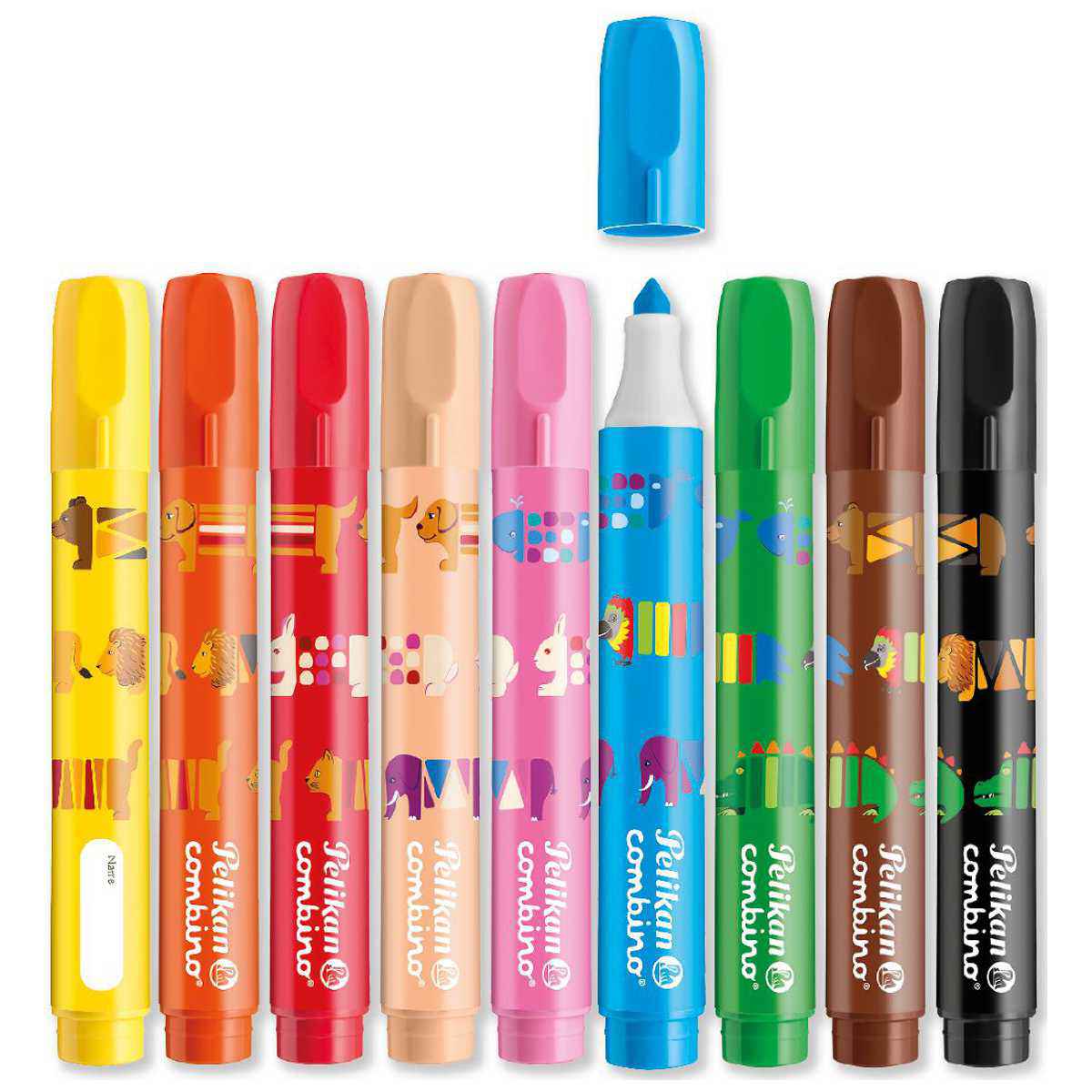 PELIKAN Fasermaler Combino super411/9 extra dick 9 Farben