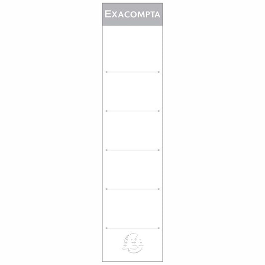EXACOMPTA Karton Rückenschild 535E schmal zum Einstecken 10 Stück