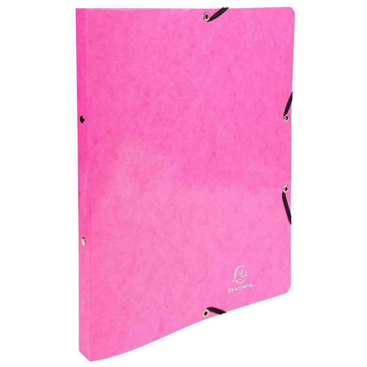 EXACOMPTA Ringbuch Iderama A4 2-Ring 15mm mit Gummizug rosa