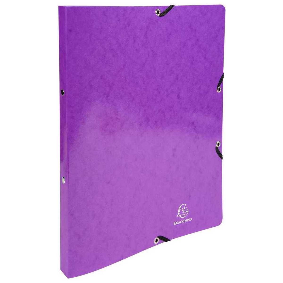 EXACOMPTA Ringbuch Iderama A4 2-Ring 15mm mit Gummizug violett