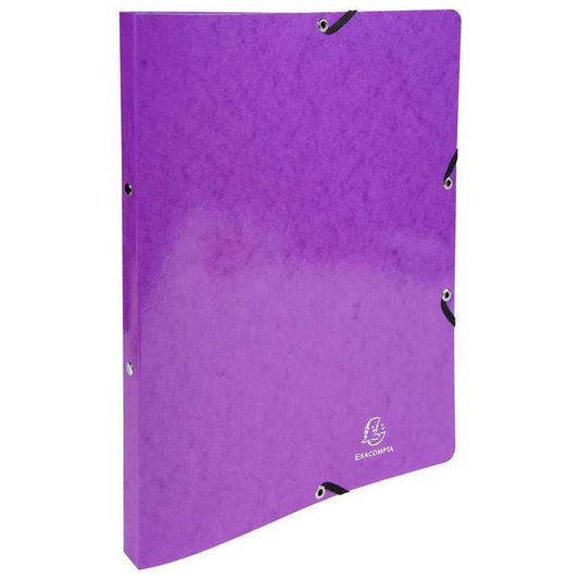 EXACOMPTA Ringbuch Iderama A4 2-Ring 15mm mit Gummizug violett