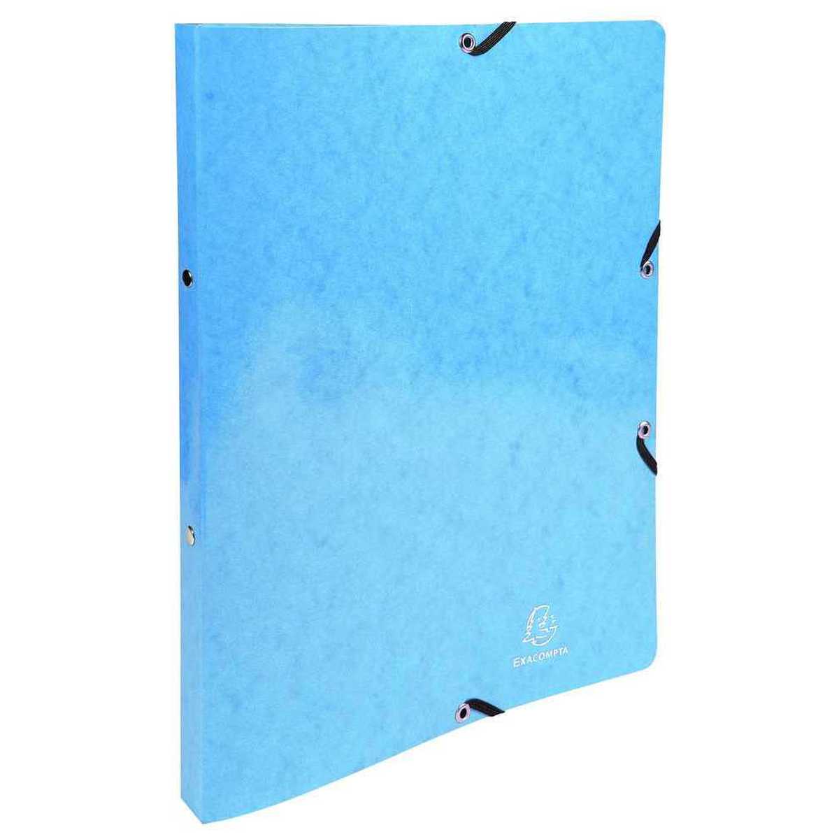 EXACOMPTA Ringbuch Iderama A4 2-Ring 15mm mit Gummizug hellblau