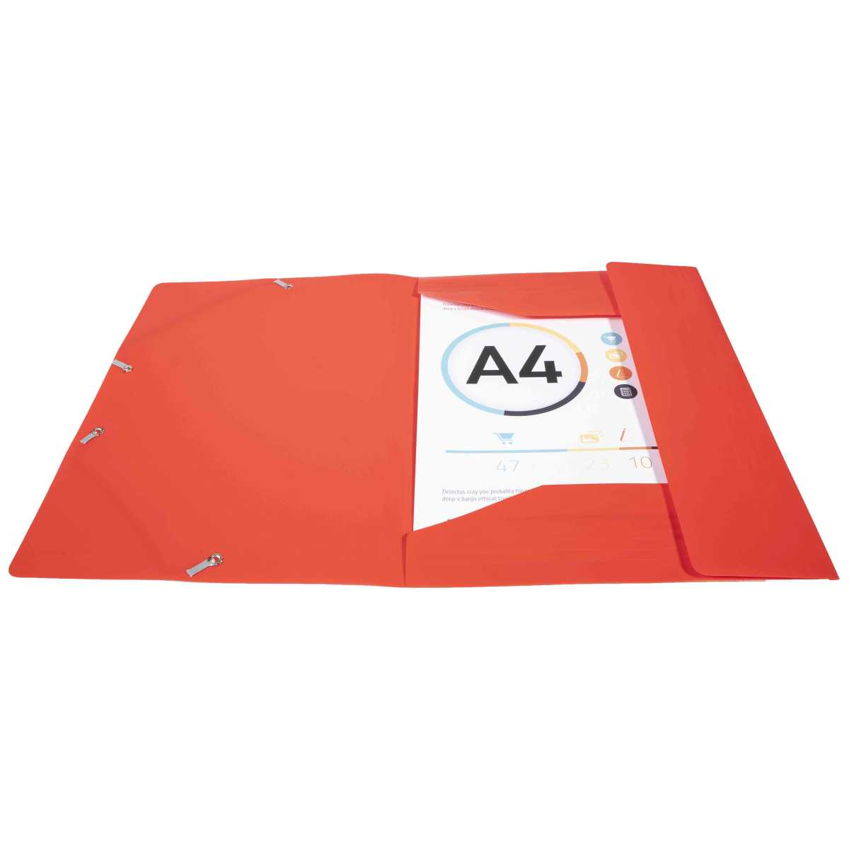 EXACOMPTA Sammelmappe A4 Kunststoff mit Gummi rot