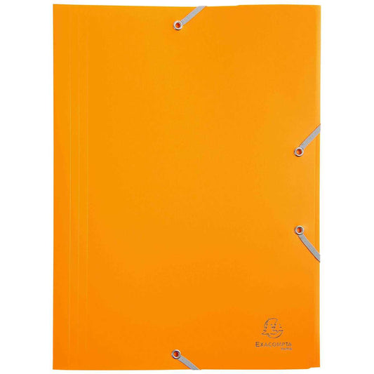 EXACOMPTA Sammelmappe A4 Kunststoff mit Gummi gelb
