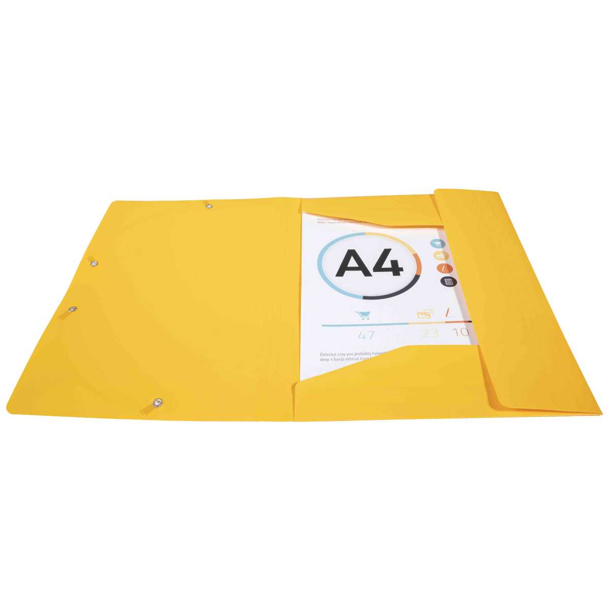 EXACOMPTA Sammelmappe A4 Kunststoff mit Gummi gelb