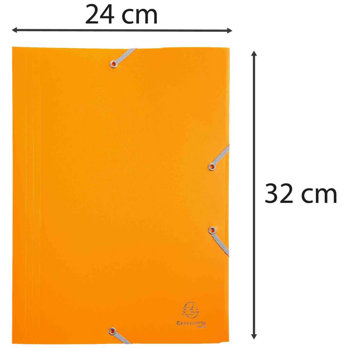EXACOMPTA Sammelmappe A4 Kunststoff mit Gummi gelb
