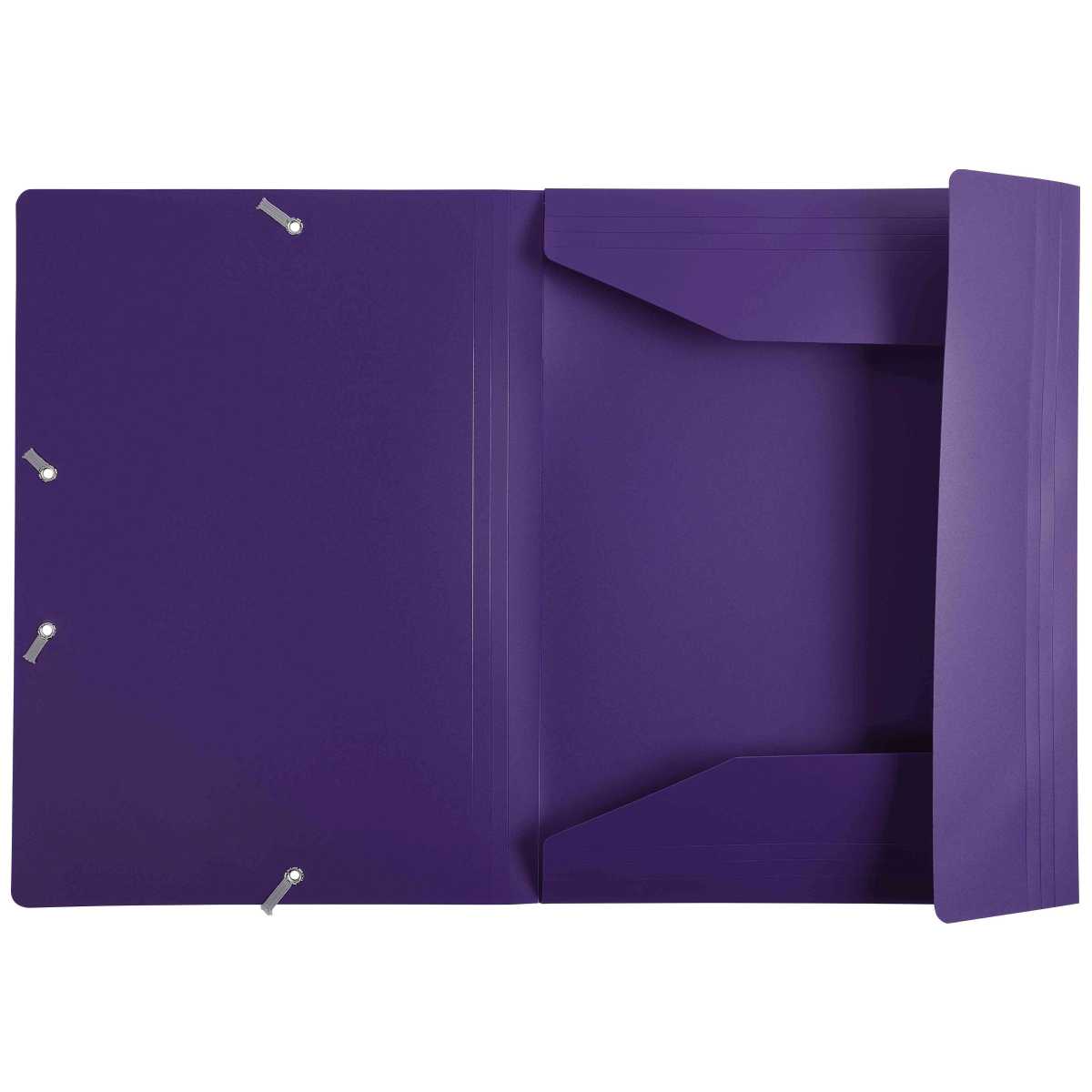 EXACOMPTA Sammelmappe A4 Kunststoff mit Gummi malve