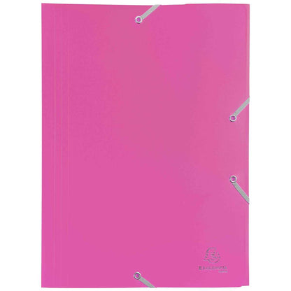 EXACOMPTA Sammelmappe A4 Kunststoff mit Gummi fuchsia