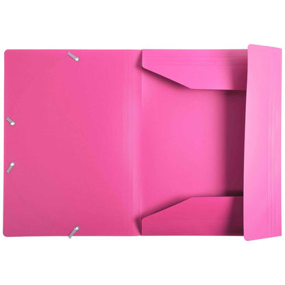 EXACOMPTA Sammelmappe A4 Kunststoff mit Gummi fuchsia