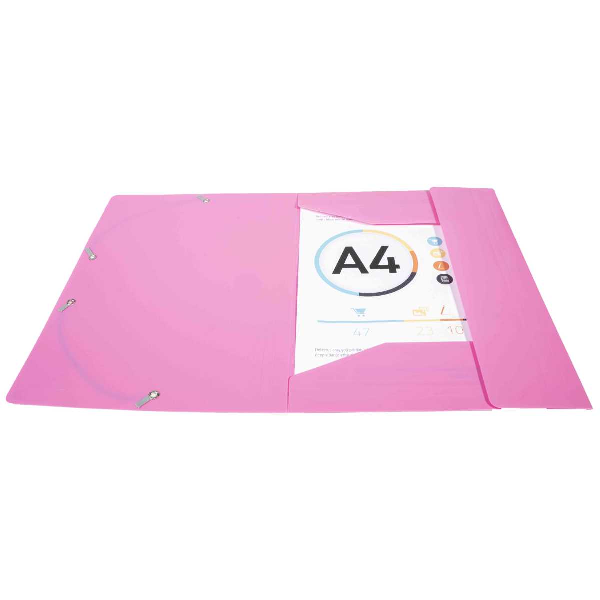 EXACOMPTA Sammelmappe A4 Kunststoff mit Gummi fuchsia