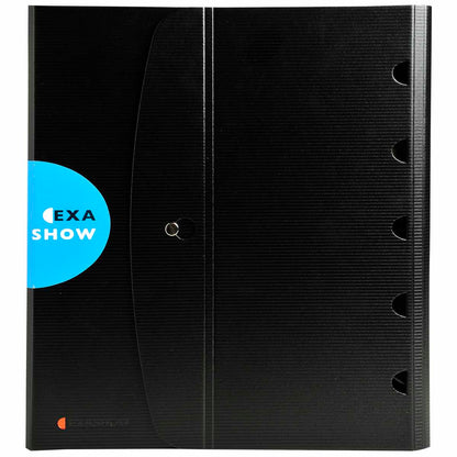 EXACOMPTA Präsentationsringuch / Tisch Flip-Chart ExaShow 56034E A4 4-Ring schwarz