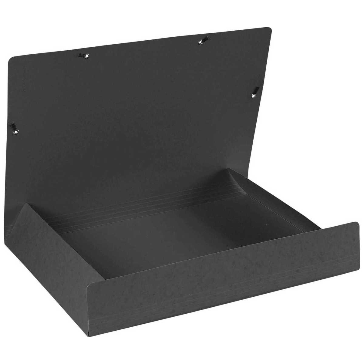 EXACOMPTA Sammelmappe A2 mit Gummizug schwarz extra stark 600g