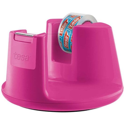 TESA Tischabroller Easy Cut Compact pink + 1 Klebefilm kristall-klar
