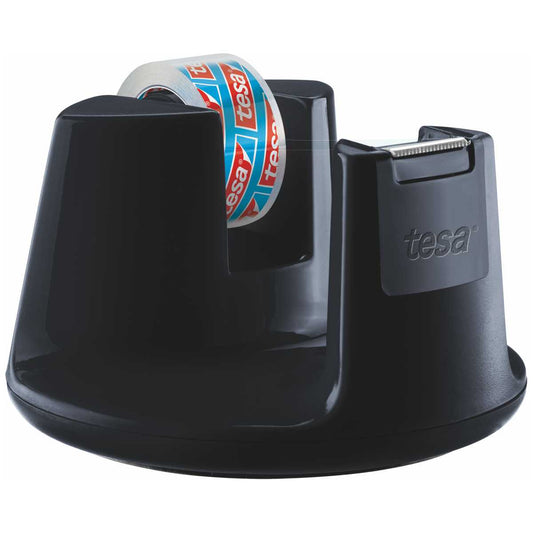 TESA Tischabroller Easy Cut Compact schwarz + 1 Klebefilm