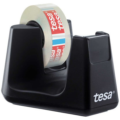 TESA Tischabroller Smart 53904 schwarz ecoLogo + 1 Rolle Eco&Clear 10m x 15mm