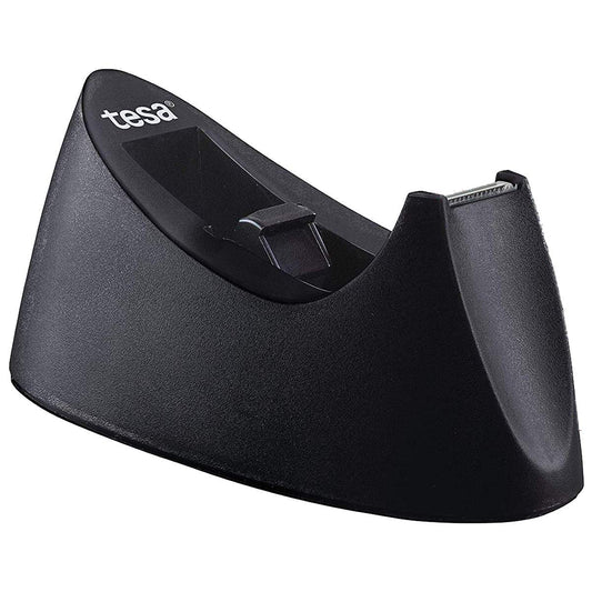 TESA tesafilm® Tischabroller Curve schwarz incl. 1 Rolle Klebefilm