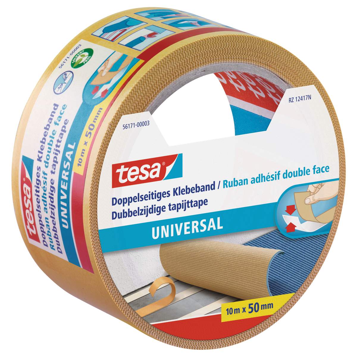 TESA Klebeband doppelseitig 56171 10m x 50mm universal