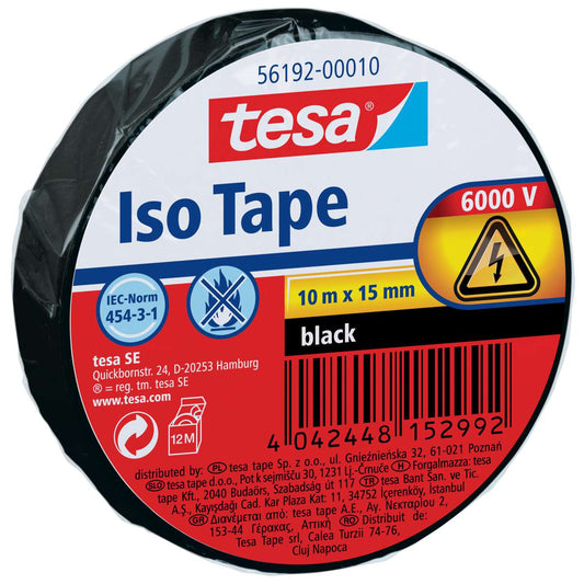 TESA Isolierband 56192 schwarz 10m x 15 mm