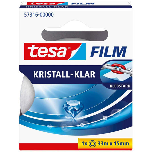 TESA Klebefilm kristallklar 57316 33m x 15mm