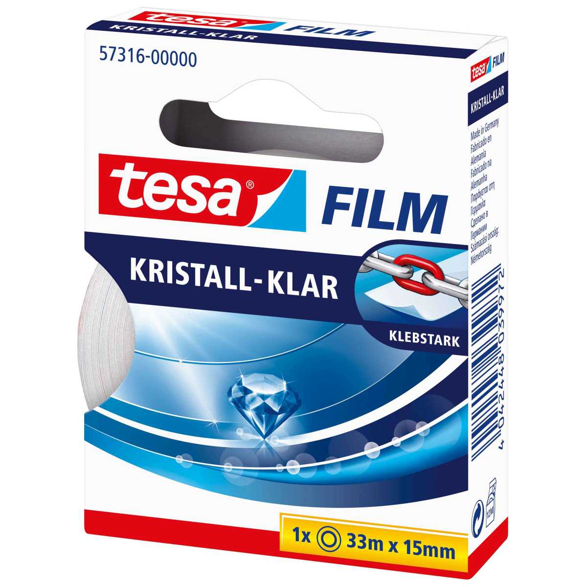 TESA Klebefilm kristallklar 57316 33m x 15mm