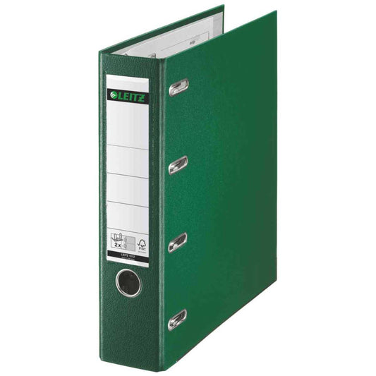 LEITZ Doppelordner Kunststoff (PP) 1012 A4 75mm 2xA5 quer grün