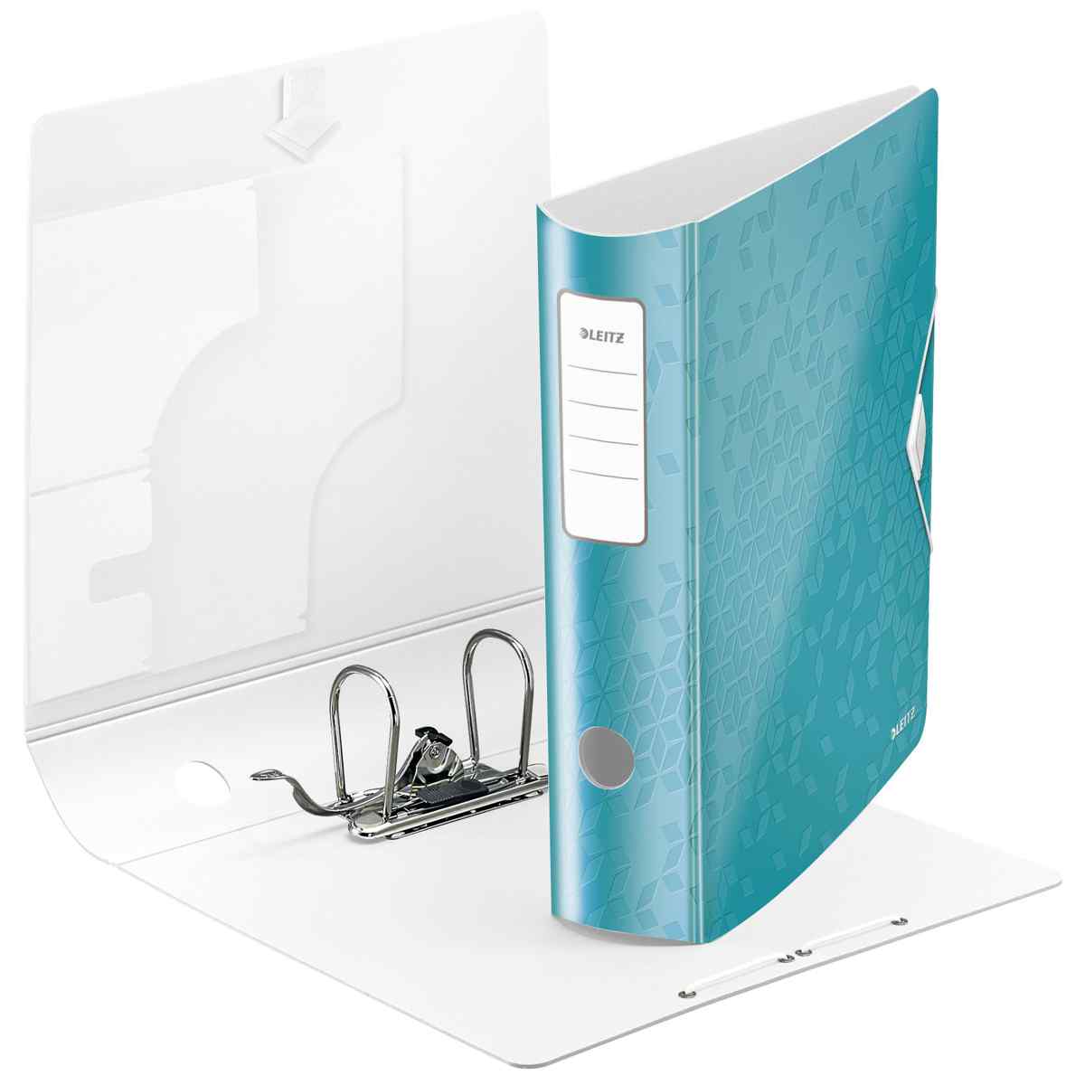 LEITZ Ordner Active WOW 1106 80mm eisblau metallic