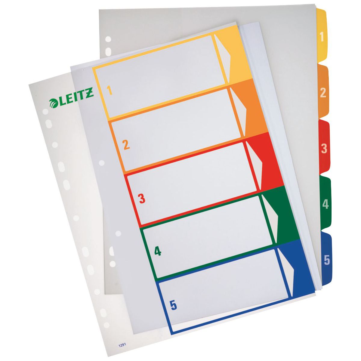 LEITZ Register 1291 A4 1-5 PP 5-teilig bedruckbar