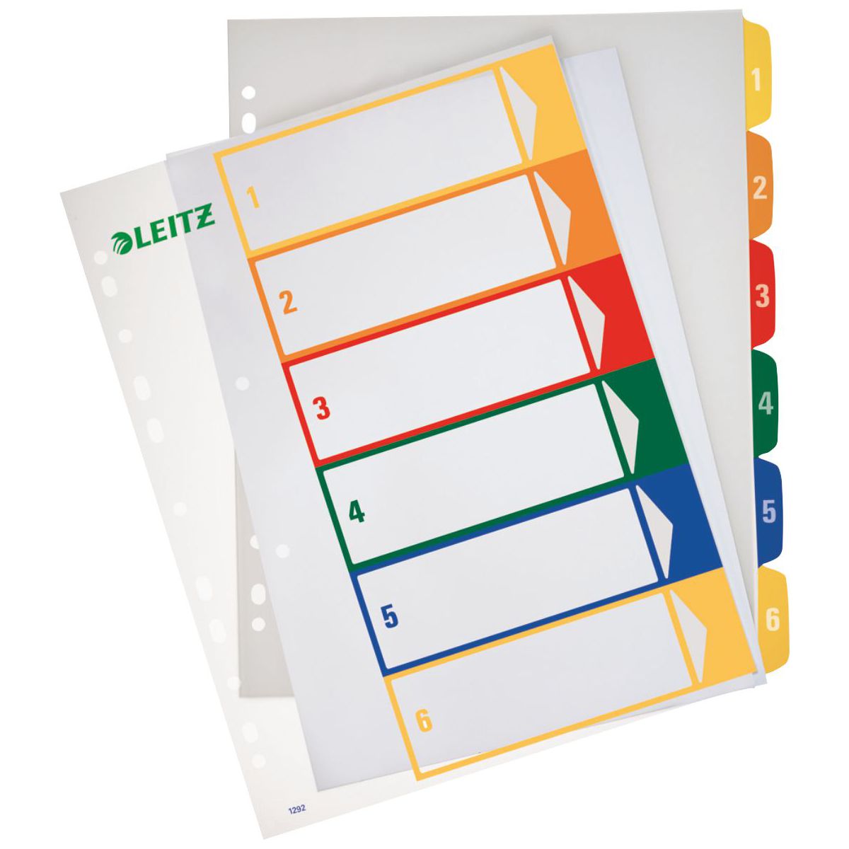 LEITZ Register 1292 A4 1-6 PP 6-teilig bedruckbar