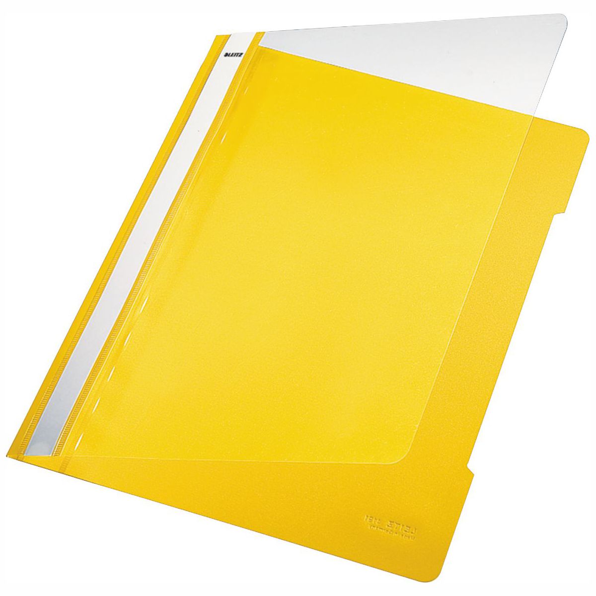 LEITZ Schnellhefter 4191 A4 PVC gelb mit transparentem Vorderdeckel