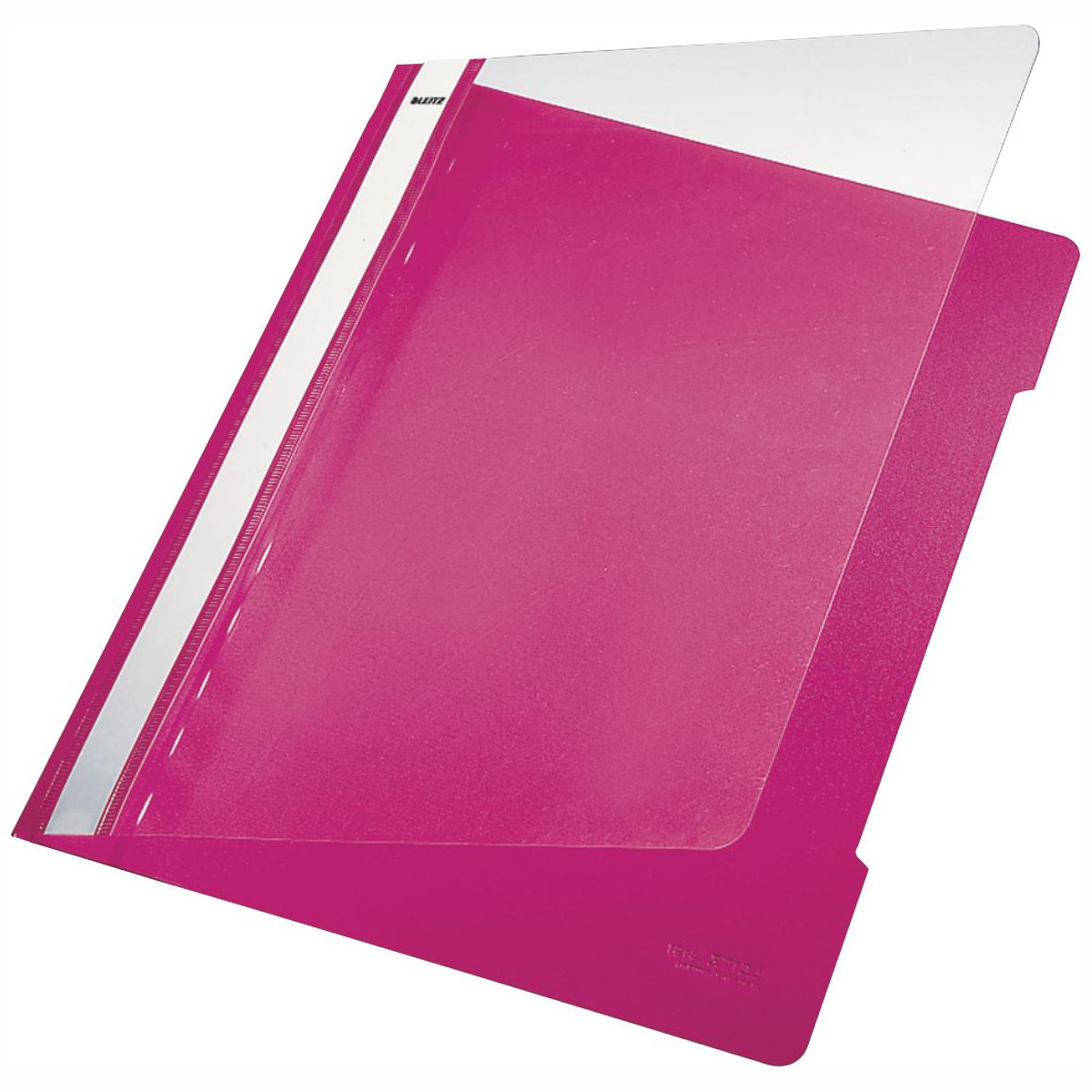 LEITZ Schnellhefter 4191 A4 PVC pink mit transparentem Vorderdeckel