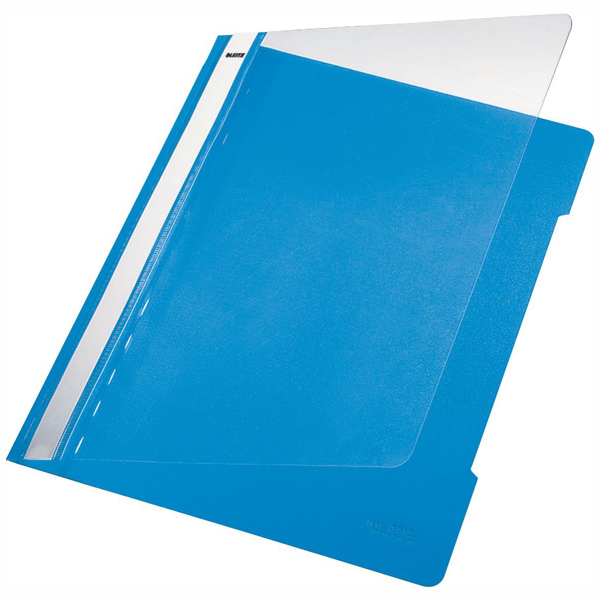 LEITZ Schnellhefter 4191 A4 PVC hellblau mit transparentem Vorderdeckel