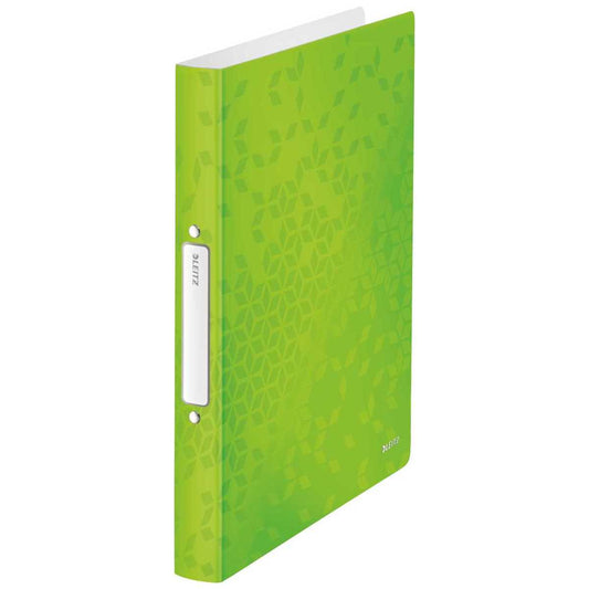 LEITZ Ringbuch WOW 4257 A4 PP 25mm 2-Ring grün metallic