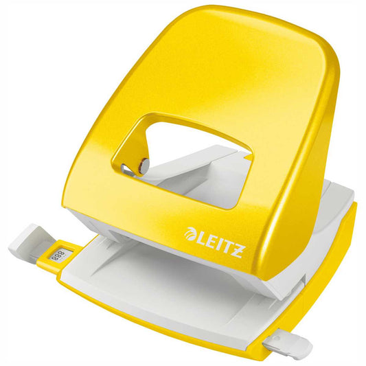 LEITZ Locher NeXXt 5008 Metall gelb metallic bis 30 Blatt