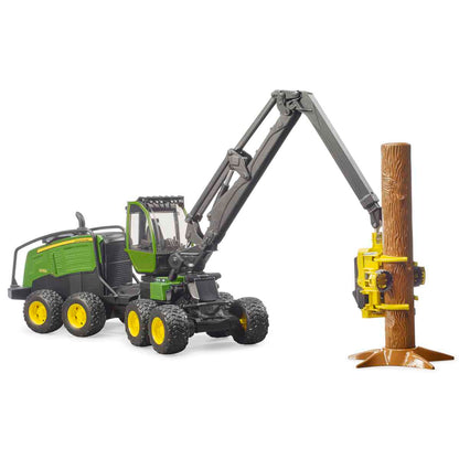 BRUDER 02135 John Deere 1270G Harvester mit 1 Baumstamm