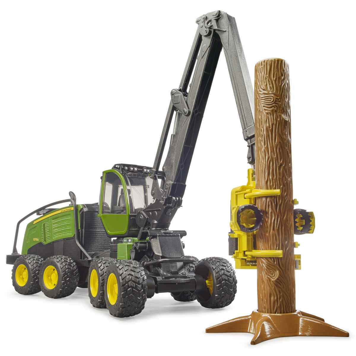 BRUDER 02135 John Deere 1270G Harvester mit 1 Baumstamm