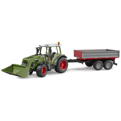 BRUDER 02182 Fendt Vario 211 mit Frontlader und Bordwandanhänger