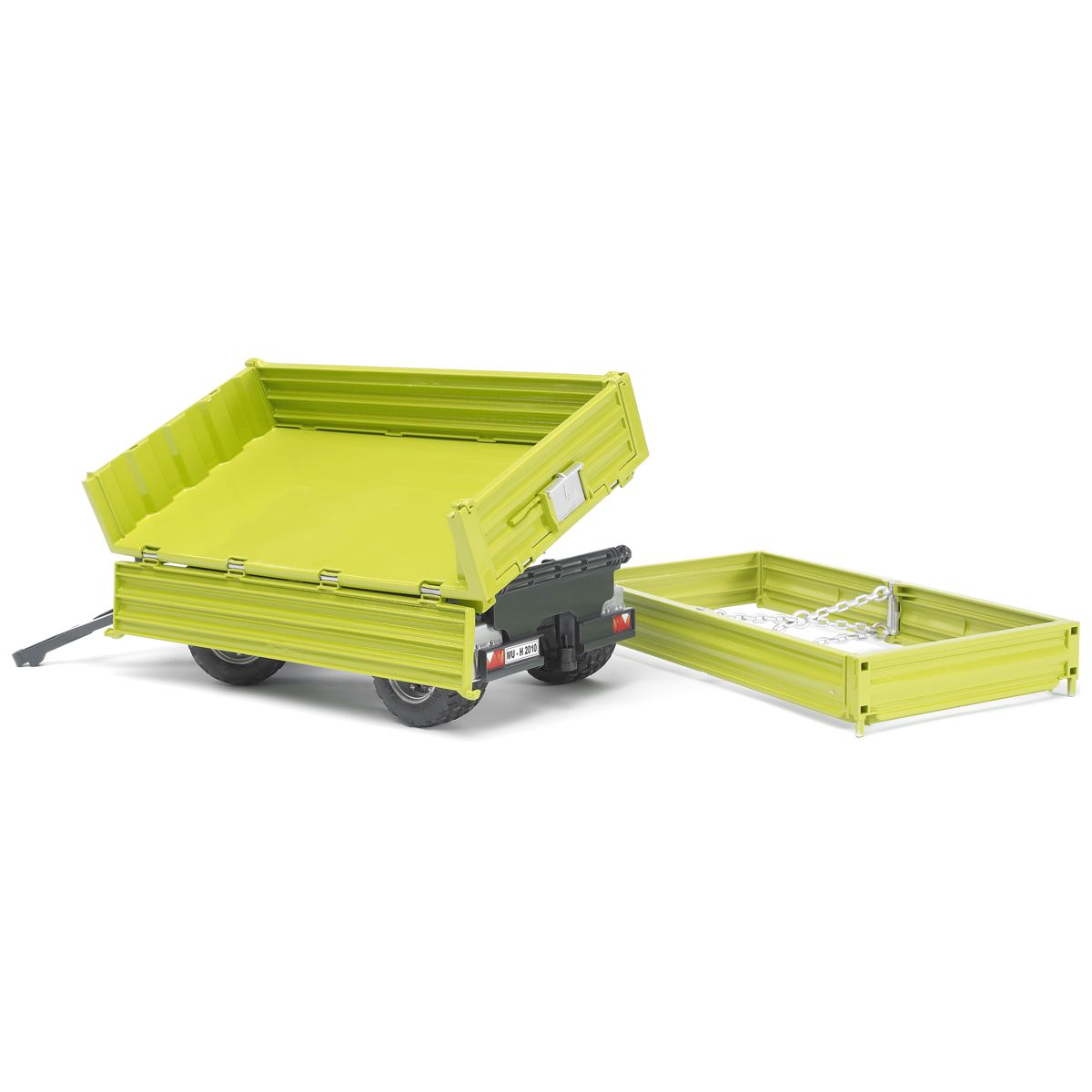 BRUDER 02203 Fliegl Dreiseitenkipper mit Aufsteckboardwand