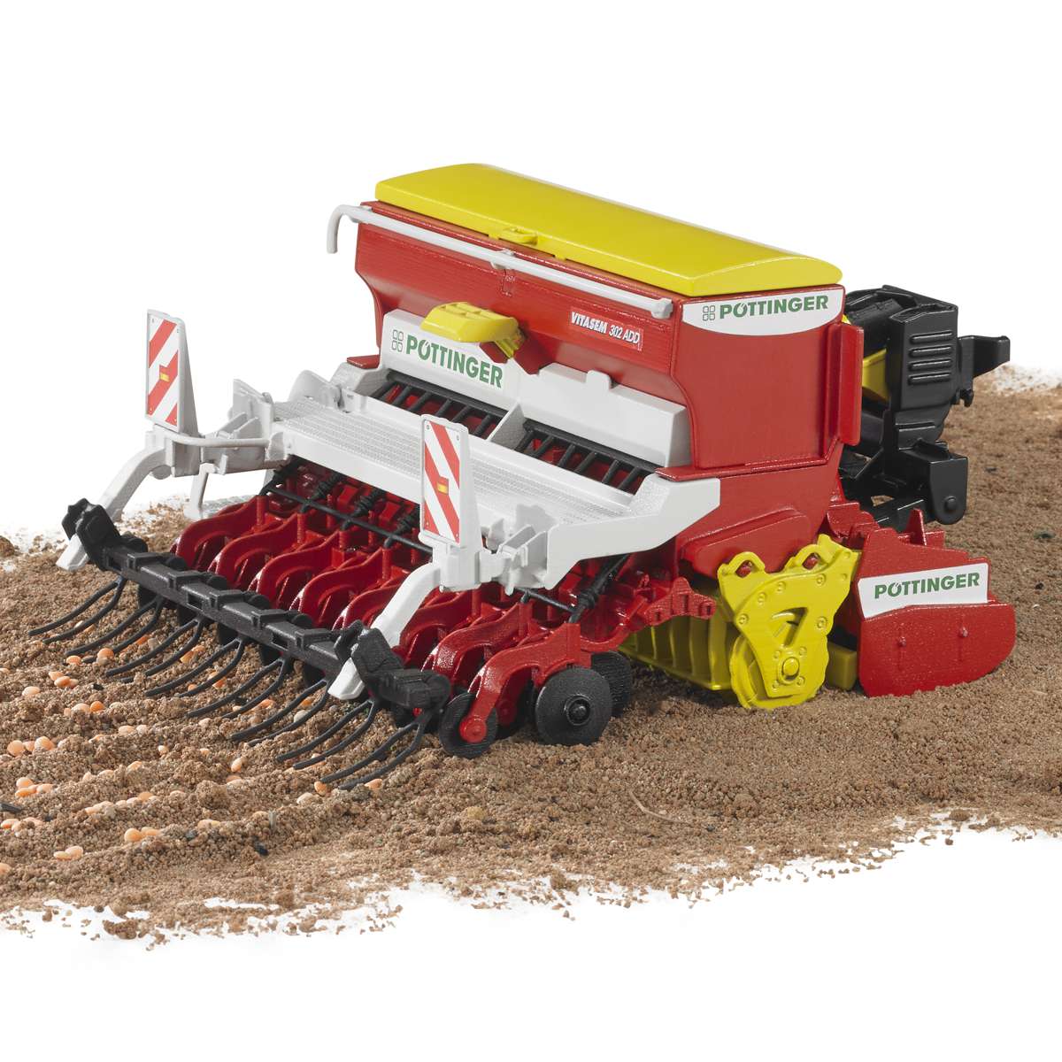 BRUDER 02347 Pöttinger Vitasem 302ADD Kreiselegge-Sämaschine