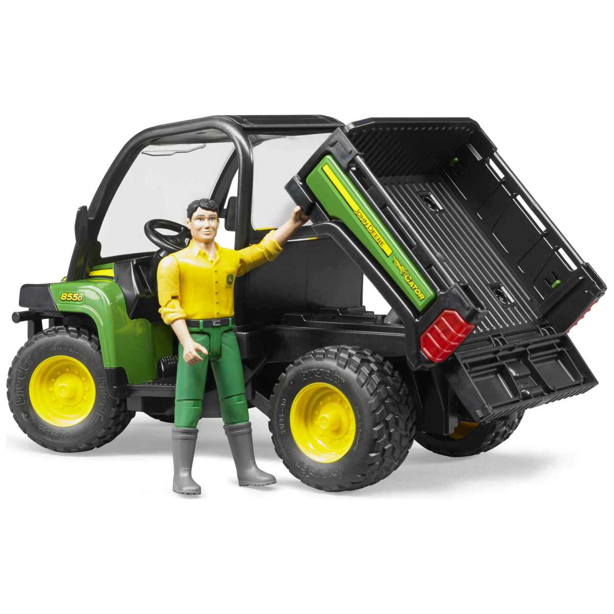 BRUDER 02490 John Deere Gator XUV 855D mit Fahrer