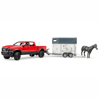 BRUDER 02501 RAM 2500 Power Wagon mit Pferdeanhänger