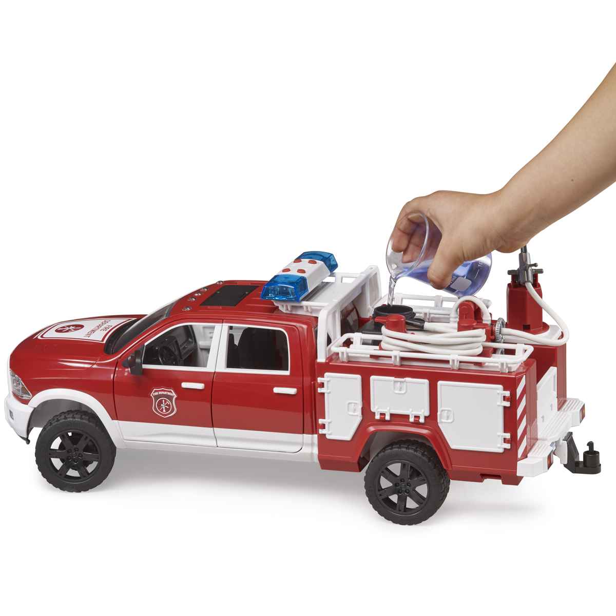 BRUDER 02544 RAM 2500 Feuerwehreinsatzwagen mit Light + Sound Modul