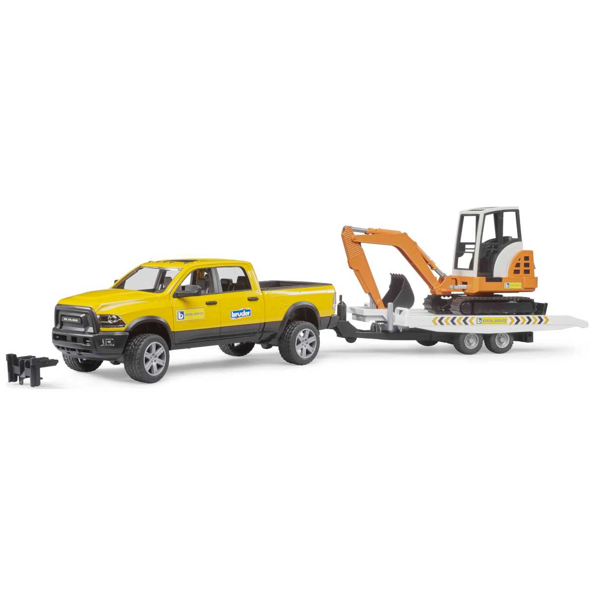 BRUDER 02546 RAM Rental mit Minibagger